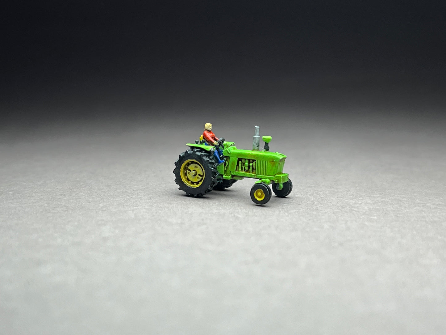 Z Scale (1:220) UNPAINTED One (1) 4020 Tractor with Harrow - NOT a toy!