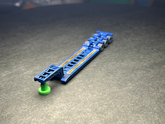 PAINTED N Scale (1:160) Excavator - RGN Lowboy (Blue)