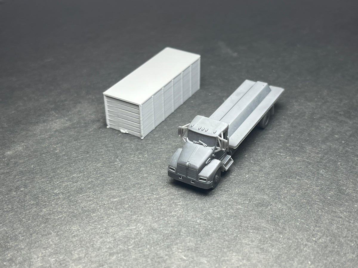 UNPAINTED N Scale (1:160 or 12mm) T300, Boxtruck - NOT a toy!