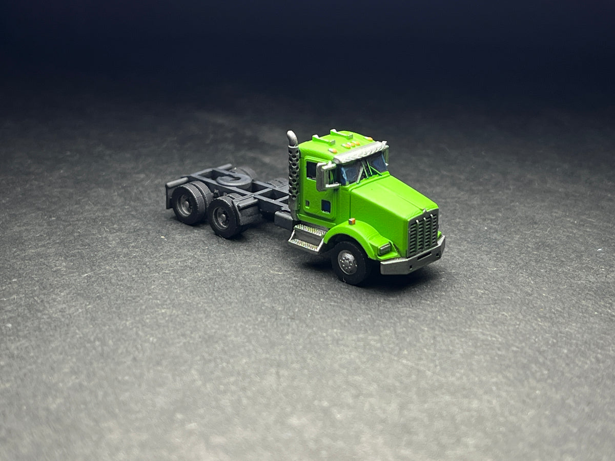 N Scale (1:160 or 12mm) UNPAINTED - T800, Twin axle Semi - NOT a toy!
