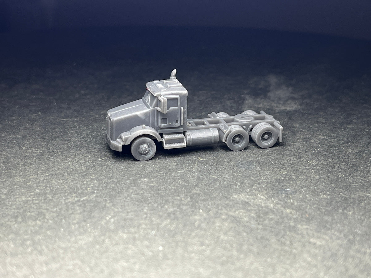 N Scale (1:160 or 12mm) UNPAINTED - T800, Twin axle Semi - NOT a toy!