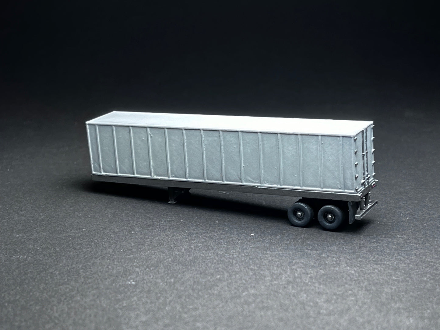 UNPAINTED N Scale (1:160 or 12mm) Box Semi Trailer - NOT A TOY