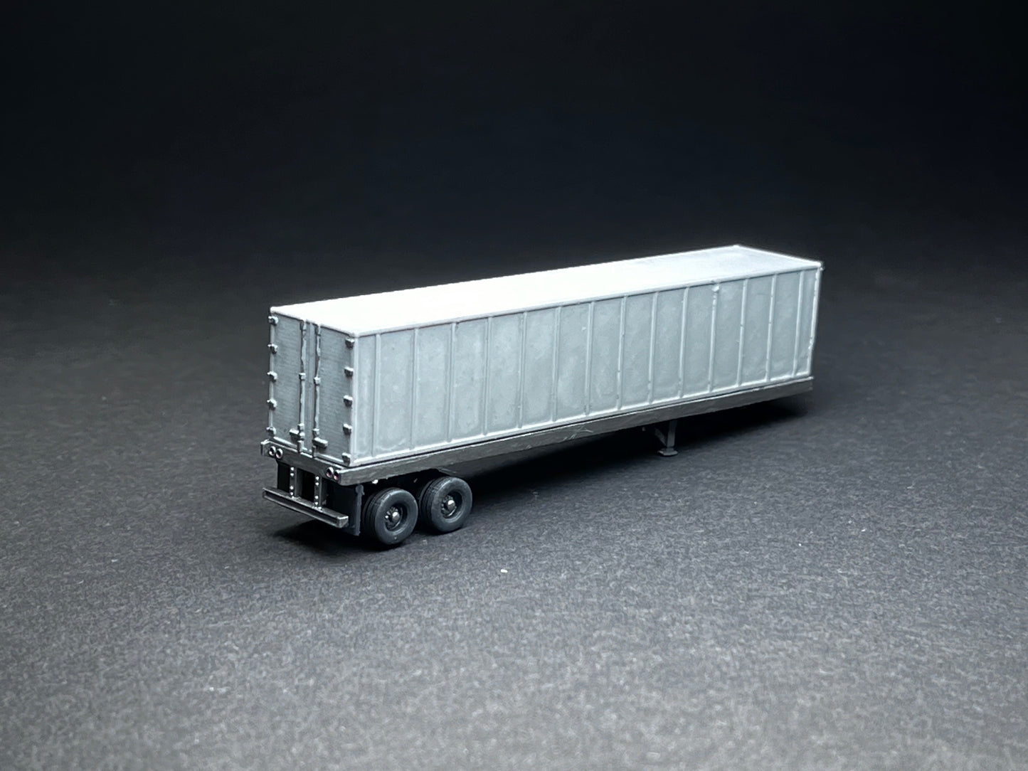 UNPAINTED N Scale (1:160 or 12mm) Box Semi Trailer - NOT A TOY