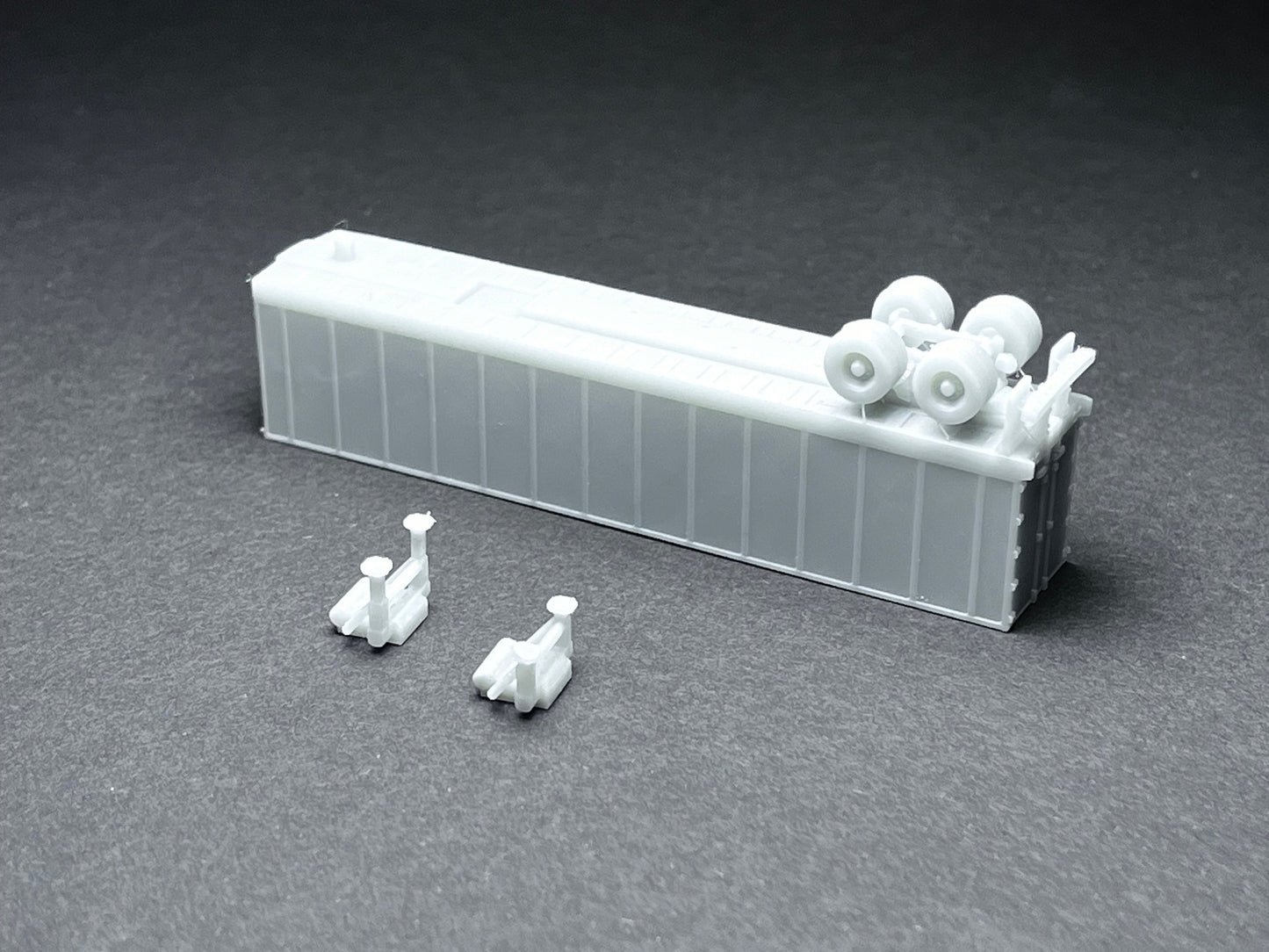 UNPAINTED N Scale (1:160 or 12mm) Box Semi Trailer - NOT A TOY