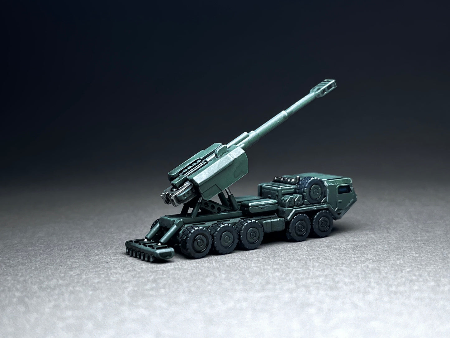 6-8mm scale - One (1) Heavy Tactical Truck - LR Artillery - UNPAINTED, This is NOT a toy!