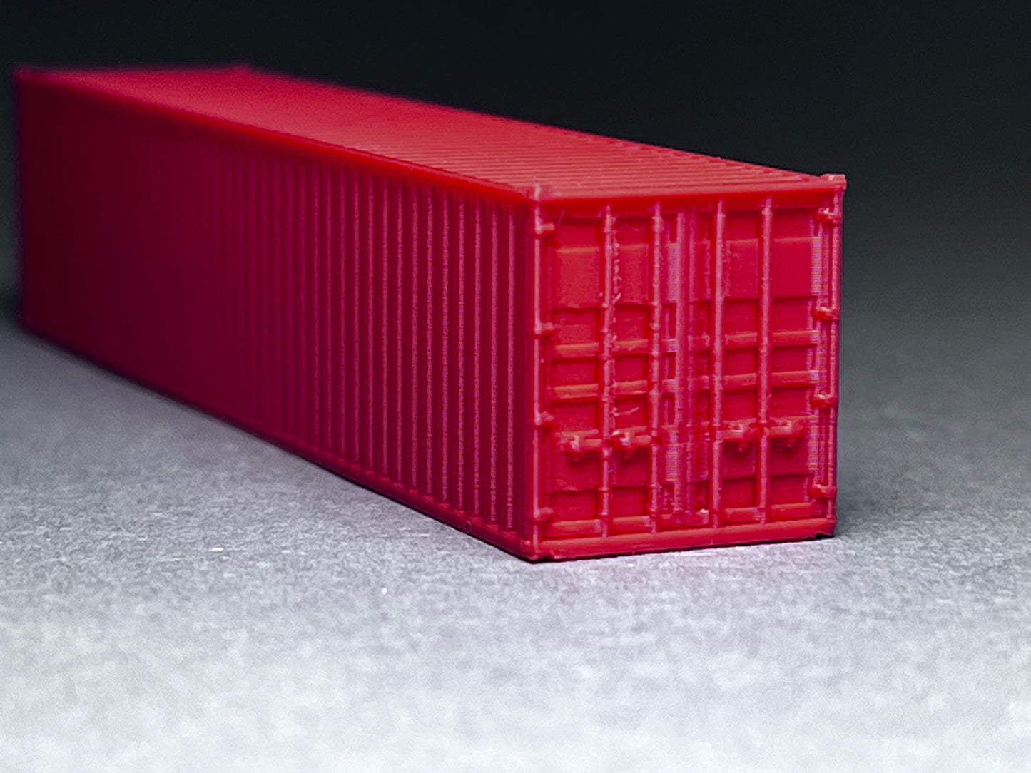 N scale 40' shipping container PLA printed set of 3 choose color - this is NOT A TOY
