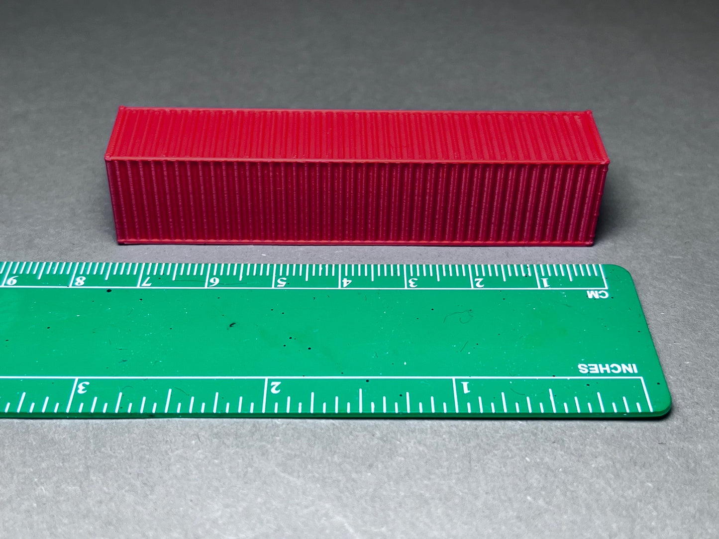N scale 40' shipping container PLA printed set of 3 choose color - this is NOT A TOY