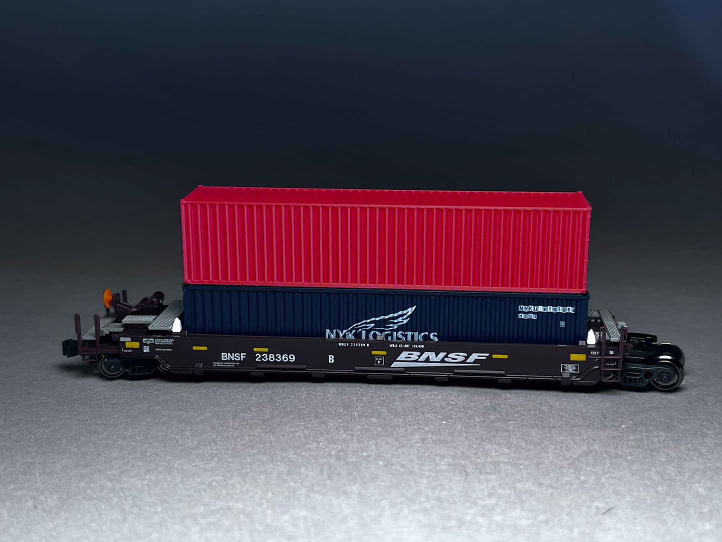 N scale 40' shipping container PLA printed set of 3 choose color - this is NOT A TOY