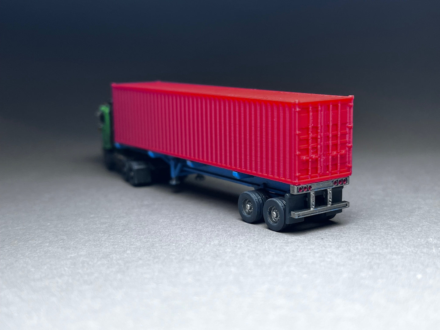 N scale 40' shipping container PLA printed set of 3 choose color - this is NOT A TOY