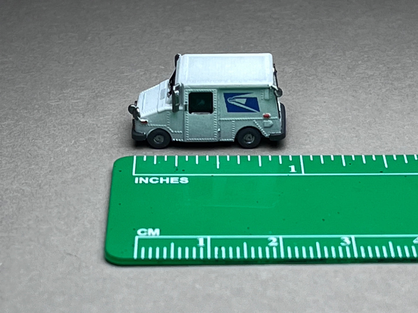 PAINTED N Scale (1:160 or 12mm) USPS Mail Truck LLV (Long Life