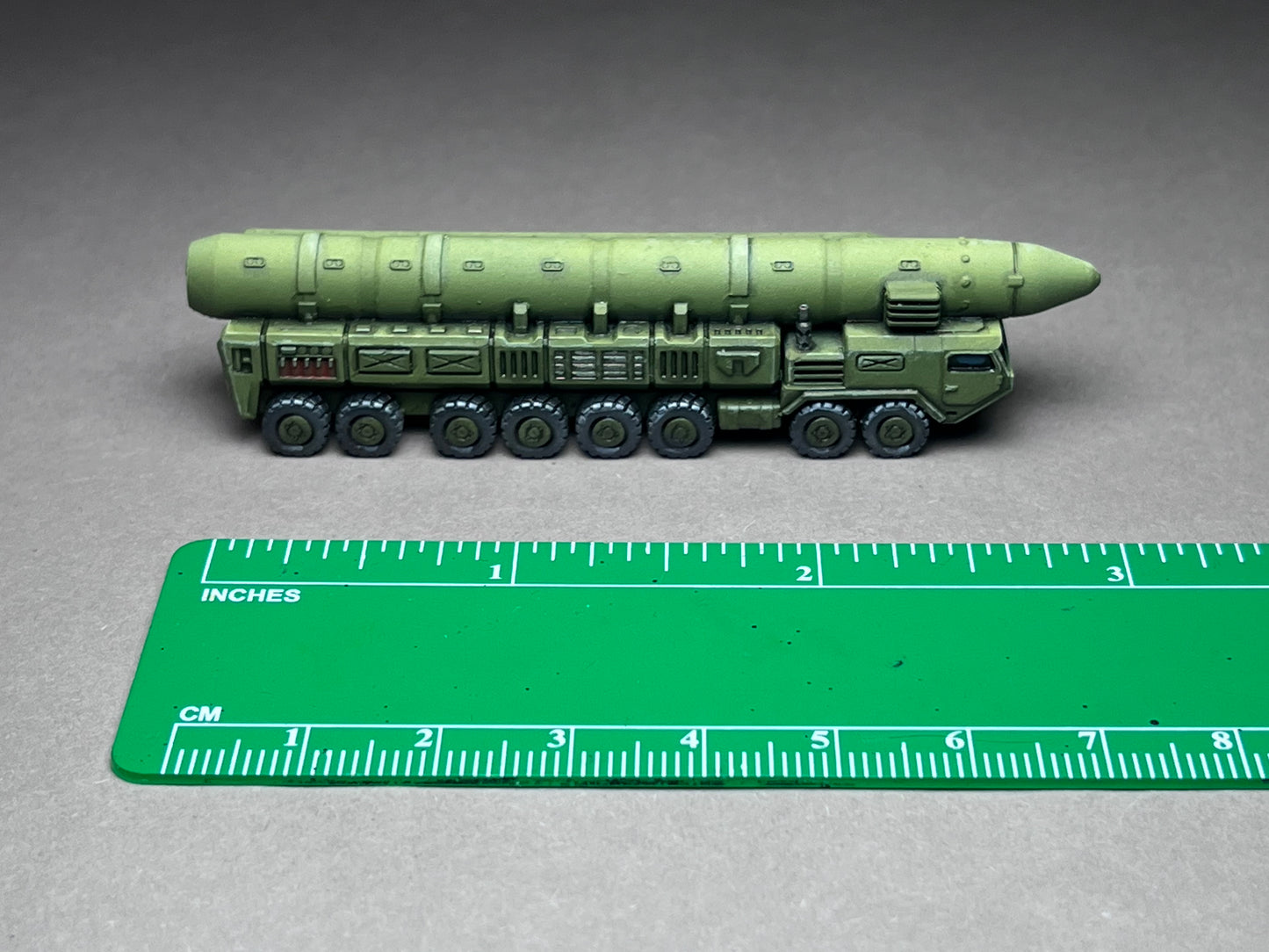 6-8mm scale - HTT-ICBM - Heavy Tactical Truck - Intercontinental Ballistic Missile - Transporter Erector Launcher- UNPAINTED, This is not a toy!