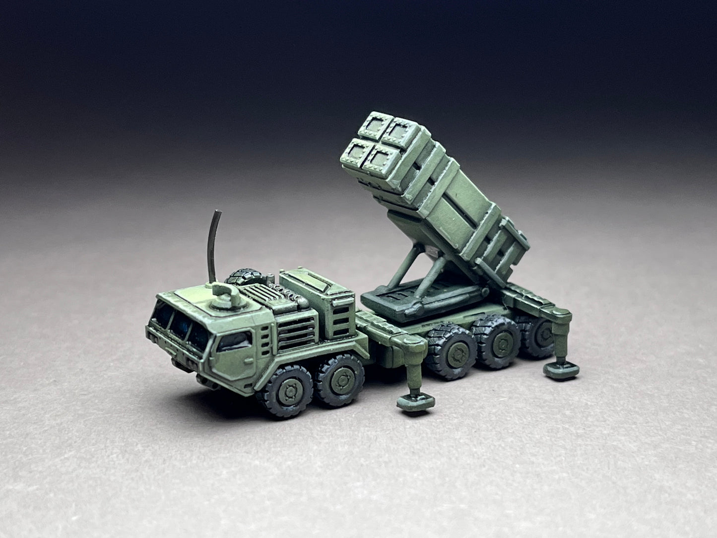6-8mm scale - Heavy Tactical Truck - Missile Platform, off-road, tactical mobility, missile platform- UNPAINTED, This is NOT a toy!