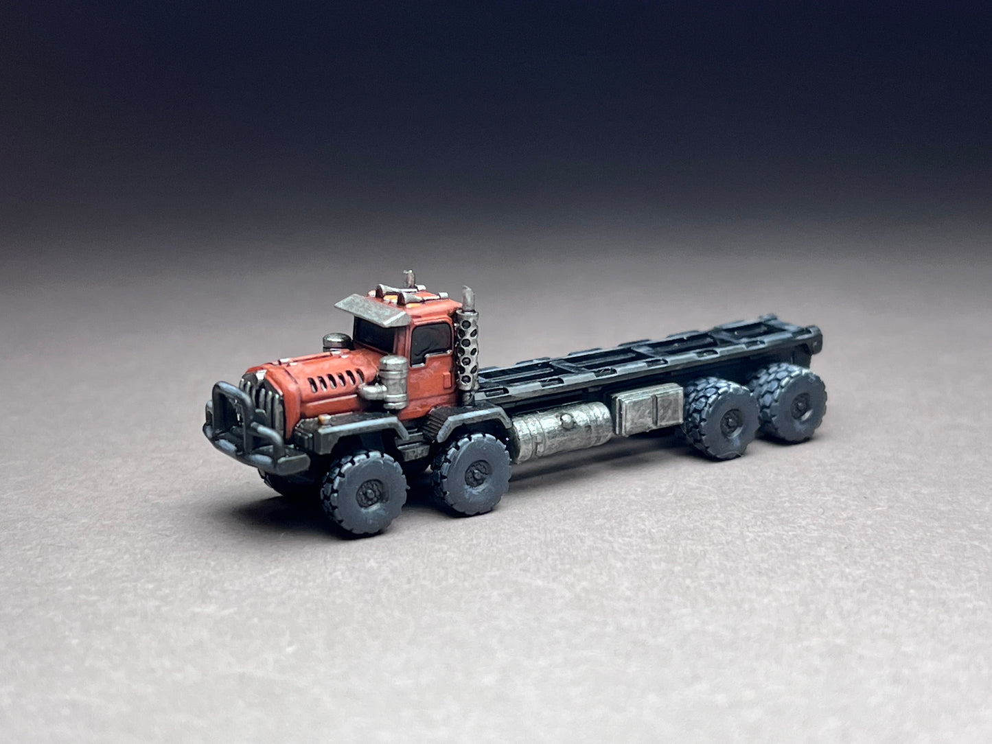 6-8mm scale - 1x KENNY (Long Frame) - prime mover, mineral and oil industry, frame for your custom creations. 2 x 1/2 inch, UNPAINTED, NOT toy!
