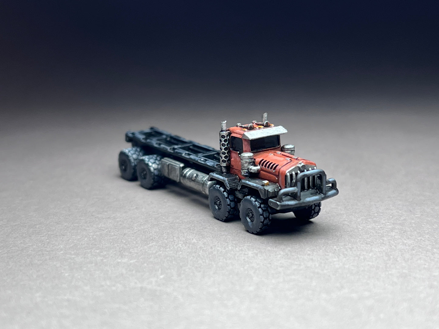 6-8mm scale - 1x KENNY (Long Frame) - prime mover, mineral and oil industry, frame for your custom creations. 2 x 1/2 inch, UNPAINTED, NOT toy!