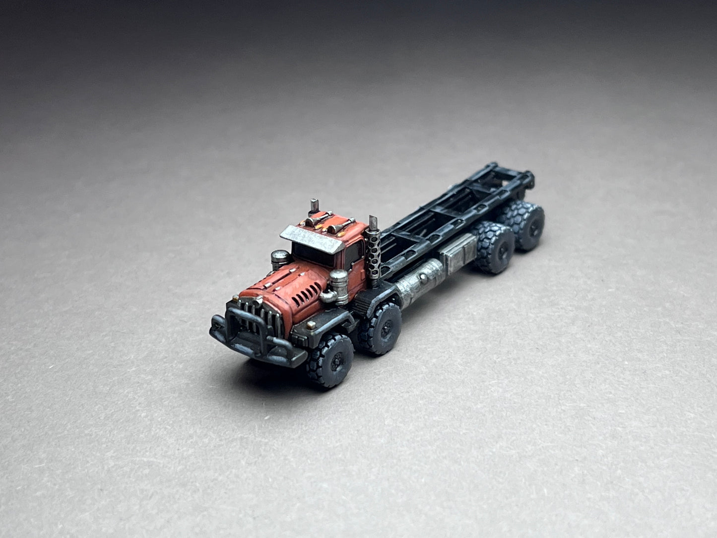 6-8mm scale - 1x KENNY (Long Frame) - prime mover, mineral and oil industry, frame for your custom creations. 2 x 1/2 inch, UNPAINTED, NOT toy!