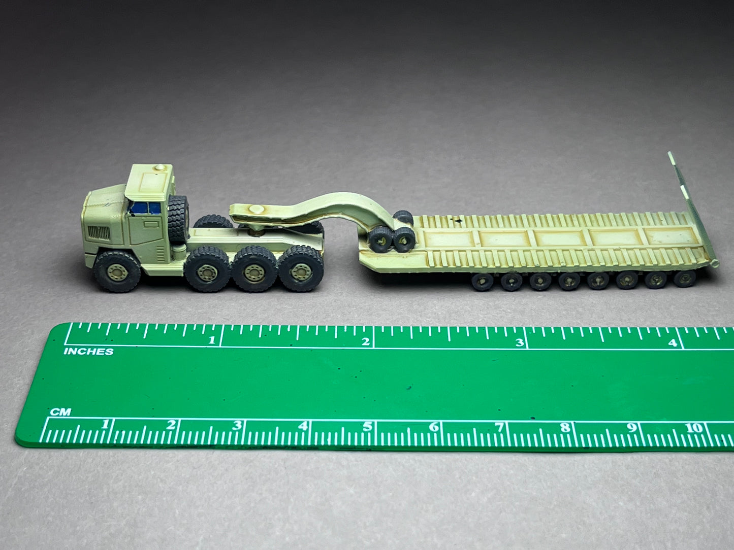 6-8mm scale - TEXAN - Heavy Equipment Transport - large 110mm or 4.25 inches long vehicle!- UNPAINTED, This is NOT a toy!