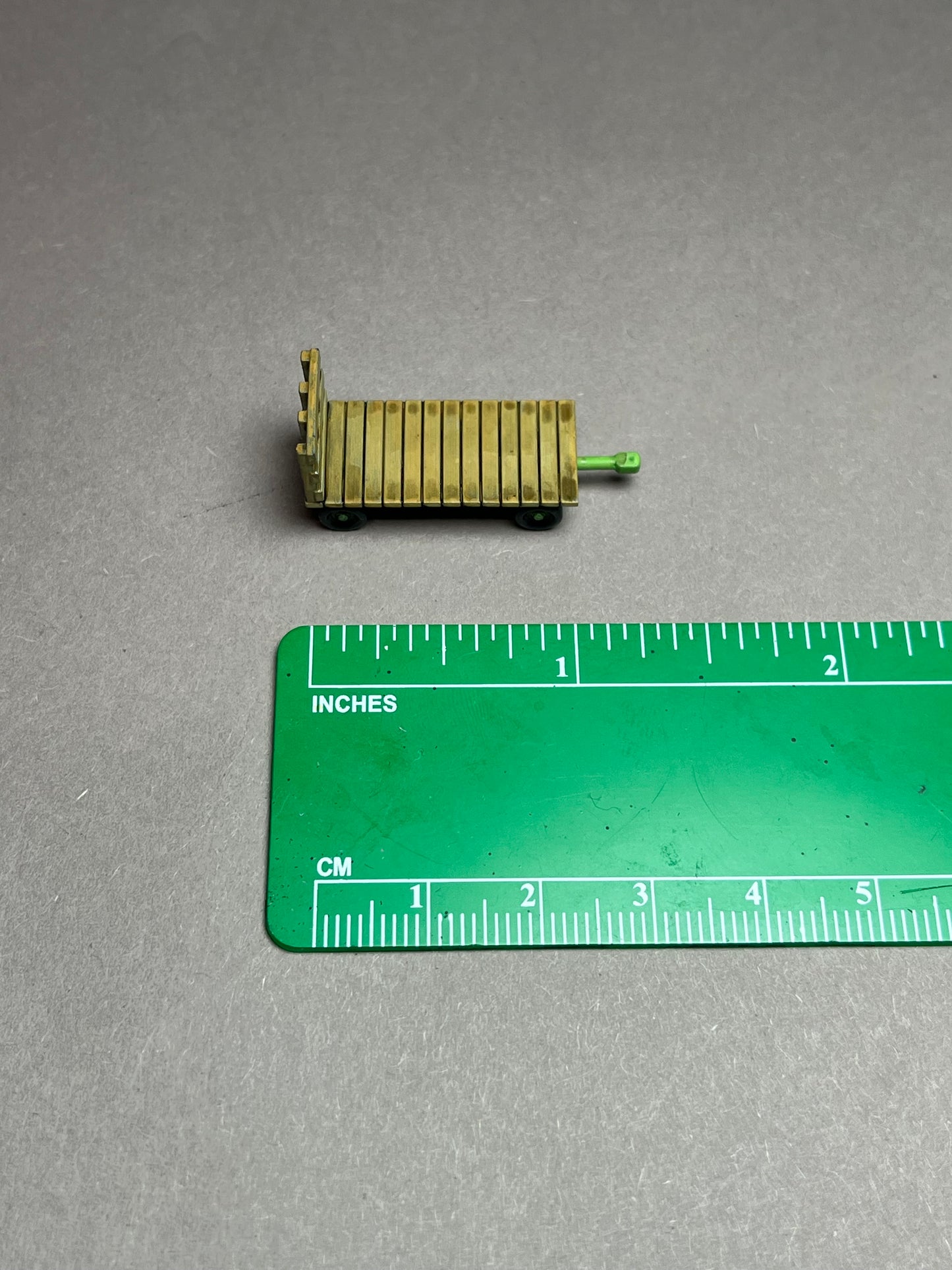 UNPAINTED N Scale (1:160 or 12mm) Antique Tractor Model A Male Driver w Flatbed Hay Wagon - NOT A TOY