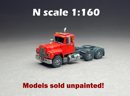 UNPAINTED N Scale (1:160 or 12mm) American Bulldog R-600 Semi (truck only) - NOT A TOY