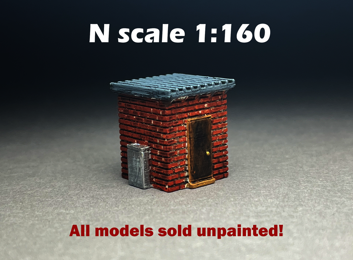 N Scale UNPAINTED - TWO (2) Track-sde structures!