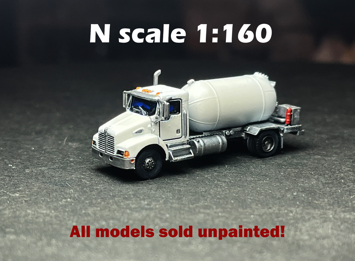 UNPAINTED N Scale (1:160 or 12mm) T300, Propane with 4 sets of decals - NOT a toy!