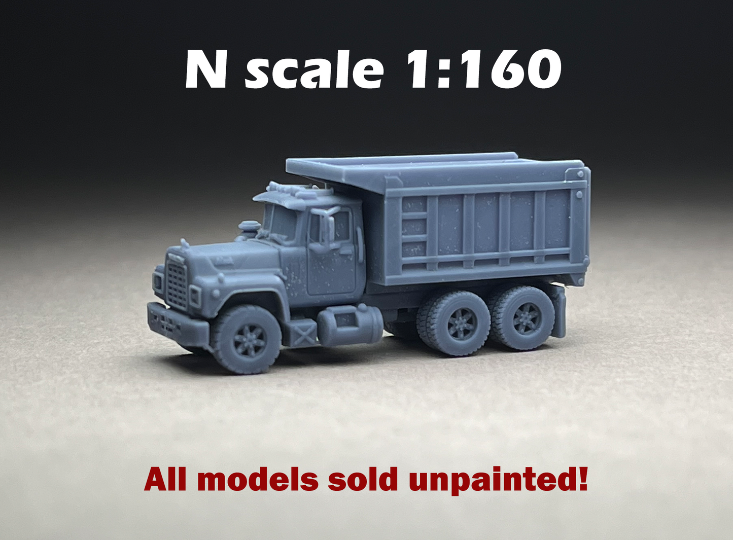UNPAINTED N Scale (1:160 or 12mm)   Bulldog R Dump Twin axle conversion  - NOT A TOY