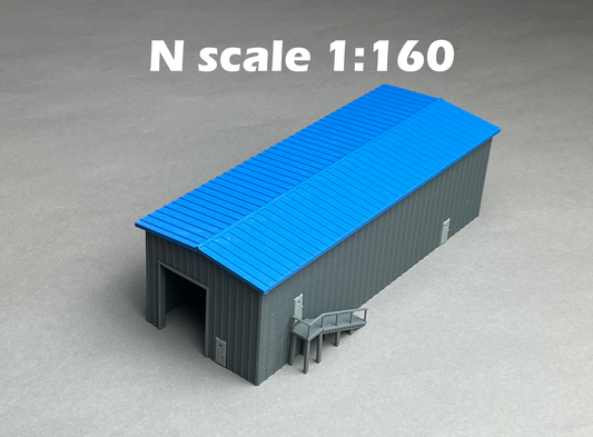 N Scale printed in COLOR! Service Building Type A - Requires assembly. NOT a toy!