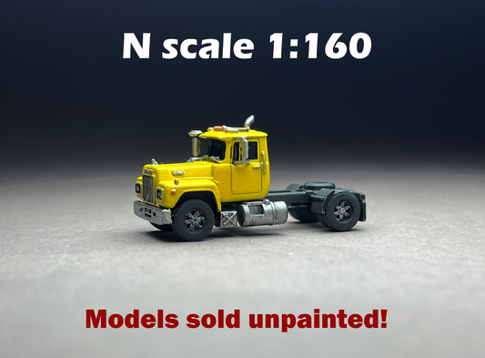 UNPAINTED N Scale (1:160 or 12mm) American Bulldog R-600 SINGLE AXLE (truck only) - NOT A TOY